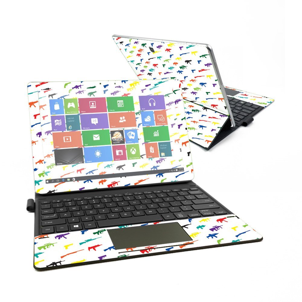 MightySkins Skin Compatible with Samsung Galaxy Book 12" - Fun Guns | Protective, Durable, and Unique Vinyl Decal wrap Cover | Easy to Apply, Remove, and Change Styles | Made in The USA