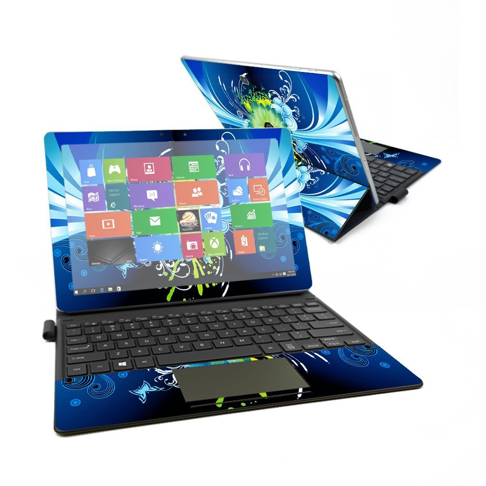 MightySkins Skin Compatible with Samsung Galaxy Book 12" - Flower Explosion | Protective, Durable, and Unique Vinyl Decal wrap Cover | Easy to Apply, Remove, and Change Styles | Made in The USA