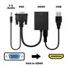ConnectPRO VGA to HDMI Converter Output 1080P HD Audio TV AV HDTV Video Cable Adapter view 1