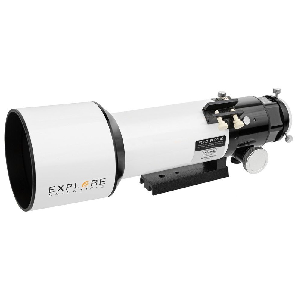 Explore Scientific FCD100 Series 80mm Air-Spaced Apochromatic Triplet Refractor Telescope for Astrophotography Astronomy