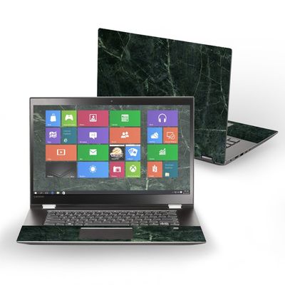 MightySkins Skin Compatible with Lenovo Flex 5 15" (2017) - Green Marble | Protective, Durable, and Unique Vinyl Decal wrap Cover | Easy to Apply, Remove, and Change Styles | Made in The USA
