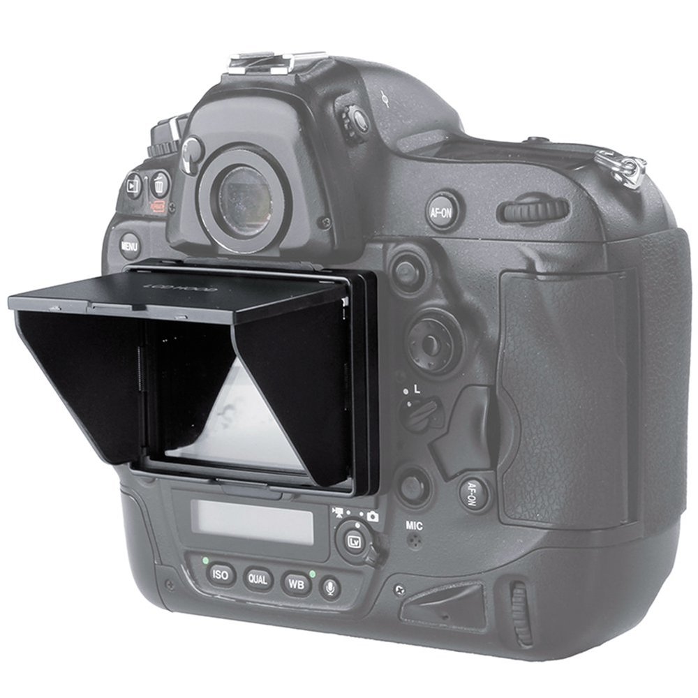 STSEETOP Camera LCD Sun Shade Sun Hood Camera LCD Viewfinder Professional Optical Sunshade with Screen Protector for Nikon D4 D4S