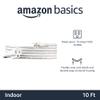 Amazon Basics Extension Cord, 10 Ft, 3-Prong Outlet Extender, Indoor Use, 13 Amps, 125V, White view 2