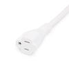 Amazon Basics Extension Cord, 10 Ft, 3-Prong Outlet Extender, Indoor Use, 13 Amps, 125V, White view 3
