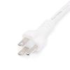 Amazon Basics Extension Cord, 10 Ft, 3-Prong Outlet Extender, Indoor Use, 13 Amps, 125V, White view 4