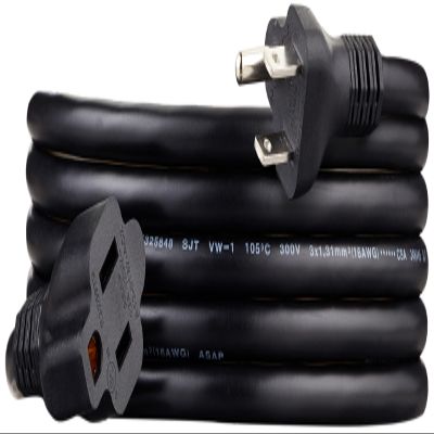 Amazon Basics Extension Cord, 10 Ft, 3 Prong Outlet Extender, Indoor, 13 Amps, 125V, Black