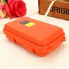 Estink Outdoor Survival Storage Box, Shockproof Box Plastic Tool Box Enclosure Airtight Survival Case Container Storage Travel Sealed Containers Carry Box For Camping Fishing (S, Orange) view 3