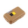 Estink Outdoor Shockproof Box, Plastic Tool Box Enclosure Airtight Survival Case Container Storage Travel Sealed Container Carry Box for Travelling Camping Fishing (L, Mud Color) view 3