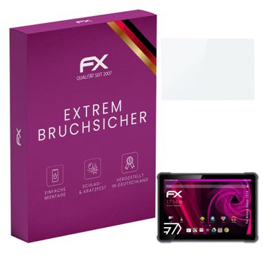 atFoliX Plastic Glass Protective Film compatible with Archos Sense 101X, 9H Hybrid-Glass FX Screen Protector