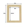 11x17 Mat for 8.5x11 Photo - Precut Fresh Linen Canvas Picture Matboard for Frames Measuring 11 x 17 Inches - Bevel Cut Matte to Display Art Measuring 8.5 x 11 Inches - Acid Free ONE MAT view 2