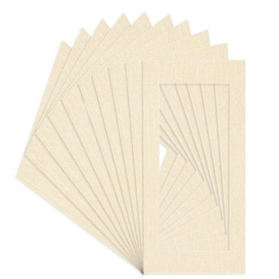 Poster Palooza 12x18 Mat for 11x14 Photo - Precut Fresh Linen Canvas Picture Matboard for Frames Measuring 12 x 18 Inches - Bevel Cut Matte to Display Art Measuring 11 x 14 Inches - Acid Free ONE MAT