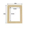 Poster Palooza 12x18 Mat for 11x14 Photo - Precut Fresh Linen Canvas Picture Matboard for Frames Measuring 12 x 18 Inches - Bevel Cut Matte to Display Art Measuring 11 x 14 Inches - Acid Free ONE MAT view 2