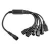 Tekit IEC C14 to 6 x C13 Y Splitter Cord, 10A, 250V, IEC Male to 6 Female Cable, IEC 320 C14 Male Plug to 6 XC13 Female Y Splitter Power Cord, C14 to 6 *C13, 250V/10A, (50cm/1.64ft) view 1