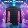 SAYOK Octagon Inflatable Photo Booth Backdrop (Two Doors, 8.2ft Diameter) LED Inflatable Photo Booth Enclosure Tent with Inner Air Blower for Event Show Party Wedding Birthday Exhibition view 2