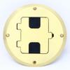 RiteAV 1 Port RCA for Subwoofer Audio Port Floor Box - Gold view 2