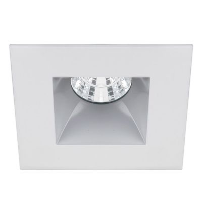 WAC Lighting R3BSD-S927-HZWT Oculux 3.5" LED Square Open Reflector Spot 2700K Trim Engine, Haze White