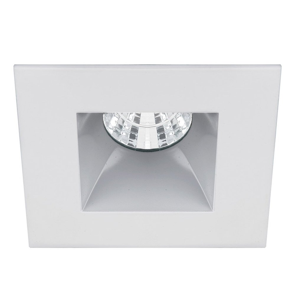 WAC Lighting R3BSD-S927-HZWT Oculux 3.5" LED Square Open Reflector Spot 2700K Trim Engine, Haze White