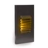 WAC Landscape Lighting, LEDme 120V LED Vertical Louvered Indoor and Outdoor Step and Wall Light 3000K Built-in LED in Bronze view 2