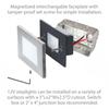 WAC Landscape Lighting, LEDme 120V LED Vertical Louvered Indoor and Outdoor Step and Wall Light 3000K Built-in LED in Bronze view 4