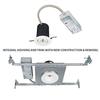 WAC Lighting R2BRD-N930-HZWT Oculux 2" LED Round Narrow 3000K Trim Engine and New Construction or Remodel Housing, Haze White view 2