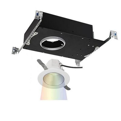 WAC Lighting R3ARDT-NCC24-HZWT Aether Color Changing LED Round Open Reflector Trim with Light Engine Narrow Beam, Haze White