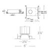 WAC Lighting R3ASDL-NCC24-WT Aether Color Changing LED Square Invisible Trim with Light Engine Narrow Beam view 3