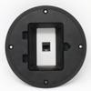RiteAV 1 Gang 1 Port Cat6 Floor Box - Black view 1