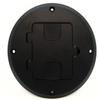 RiteAV 1 Gang 1 Port Cat6 Floor Box - Black view 2