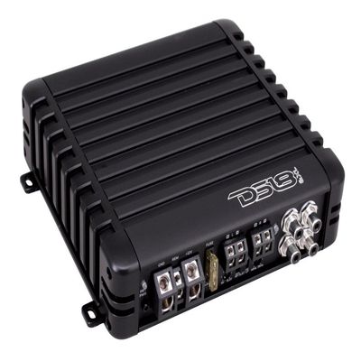 DS18 EXL-SQ160.2 Car Audio Amplifier in Black - Class D, 2 Channels, 320 Watts Max, Full Range Digital, 2-8 Ohm, Surface Mount Components - Car Audio Amp for Subwoofer and Door Speakers