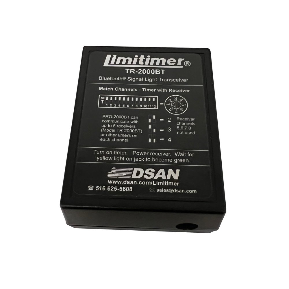 DSan - TR-2000BT - Bluetooth Wireless Receiver for Limitimer Signal Lights - Includes Power Supply & Cat-5 Cable