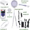 AIBOO Linkable Under Cabinet LED Lighting 12V Dimmable Puck Lights with Wireless RF Remote Control, Hardwired & Wall Plug in for Counter Lighting(6 Lights, Daylight White) view 2