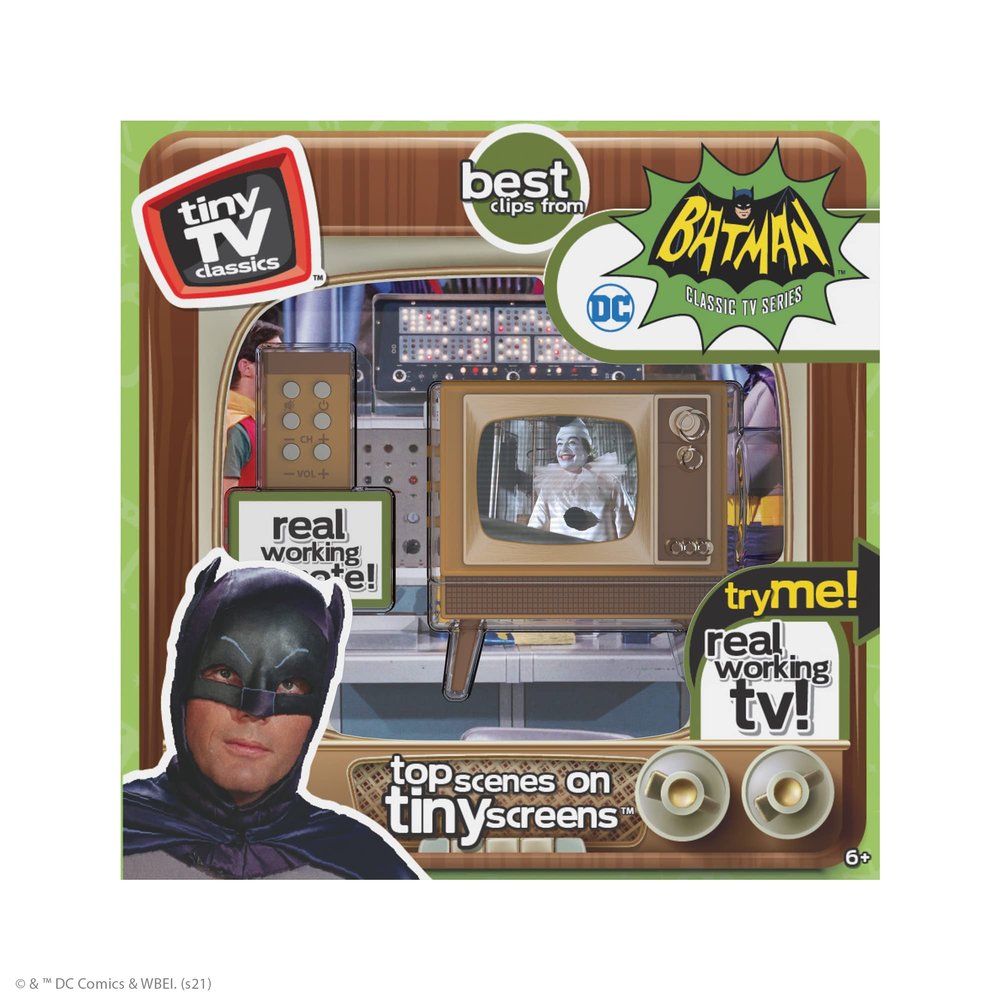 Tiny TV Batman Classic TV Series Real Working TV
