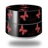 Skin Decal Wrap for Google WiFi Original Pastel Butterflies Red on Black (Google WiFi NOT Included) by WraptorSkinz view 1