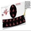 Skin Decal Wrap for Google WiFi Original Pastel Butterflies Red on Black (Google WiFi NOT Included) by WraptorSkinz view 3