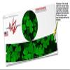 Skin Decal Wrap for Google WiFi Original St Patricks Clover Confetti (Google WiFi NOT Included) by WraptorSkinz view 3