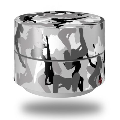Skin Decal Wrap for Google WiFi Original Sexy Girl Silhouette Camo Gray (Google WiFi NOT Included) by WraptorSkinz