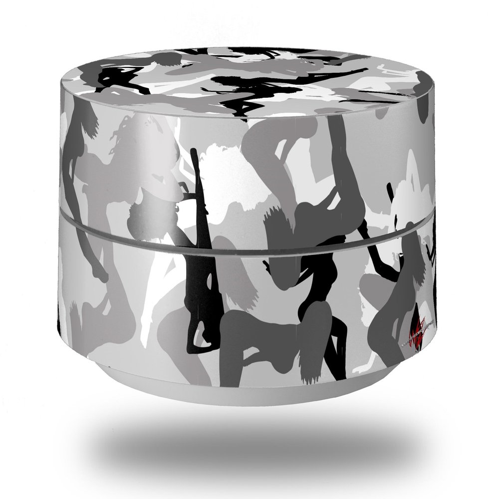 Skin Decal Wrap for Google WiFi Original Sexy Girl Silhouette Camo Gray (Google WiFi NOT Included) by WraptorSkinz