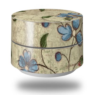 Skin Decal Wrap for Google WiFi Original Flowers and Berries Blue (Google WiFi NOT Included) by WraptorSkinz