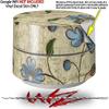Skin Decal Wrap for Google WiFi Original Flowers and Berries Blue (Google WiFi NOT Included) by WraptorSkinz view 2