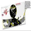 Skin Decal Wrap for Google WiFi Original Abstract 02 Yellow (Google WiFi NOT Included) by WraptorSkinz view 3