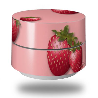 Skin Decal Wrap for Google WiFi Original Strawberries on Pink (Google WiFi NOT Included) by WraptorSkinz