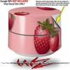 Skin Decal Wrap for Google WiFi Original Strawberries on Pink (Google WiFi NOT Included) by WraptorSkinz view 2
