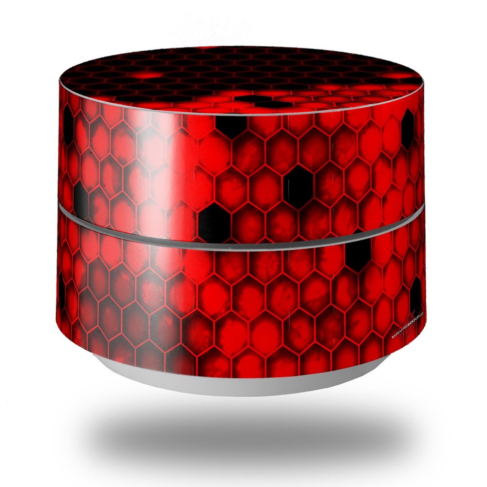 Skin Decal Wrap for Google WiFi Original HEX Red (Google WiFi NOT Included) by WraptorSkinz