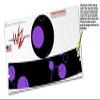 Skin Decal Wrap for Google WiFi Original Lots of Dots Purple on Black (Google WiFi NOT Included) by WraptorSkinz view 3