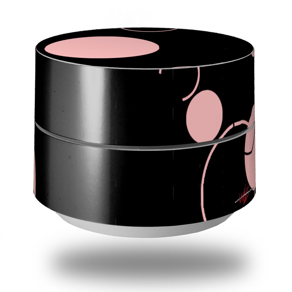 Skin Decal Wrap for Google WiFi Original Lots of Dots Pink on Black (Google WiFi NOT Included) by WraptorSkinz