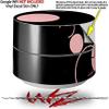 Skin Decal Wrap for Google WiFi Original Lots of Dots Pink on Black (Google WiFi NOT Included) by WraptorSkinz view 2