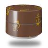 Skin Decal Wrap for Google WiFi Original Anchors Away Chocolate Brown (Google WiFi NOT Included) by WraptorSkinz view 1