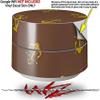 Skin Decal Wrap for Google WiFi Original Anchors Away Chocolate Brown (Google WiFi NOT Included) by WraptorSkinz view 2