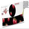 Skin Decal Wrap for Google WiFi Original Strawberries on Black (Google WiFi NOT Included) by WraptorSkinz view 3