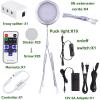 AIBOO Linkable Under Cabinet LED Lighting 12V Dimmable Puck Lights with Wireless RF Remote Control, Hardwired & Wall Plug in for Furniture Cupboard Lighting(10 Lights, Warm White) view 2